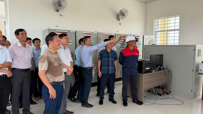 Vận hành, chạy thử và đồng bộ thiết bị Đập dâng lớn nhất Quảng Ngãi - Ảnh 1.